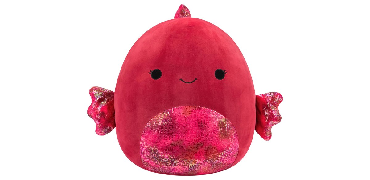 Squishmallows Original 20-Inch Barella Raspberry Betta Fish with Shiny Textured Fins Squishmallows Original 20-Inch Barella Raspberry Betta Fish with Shiny Textured Fins