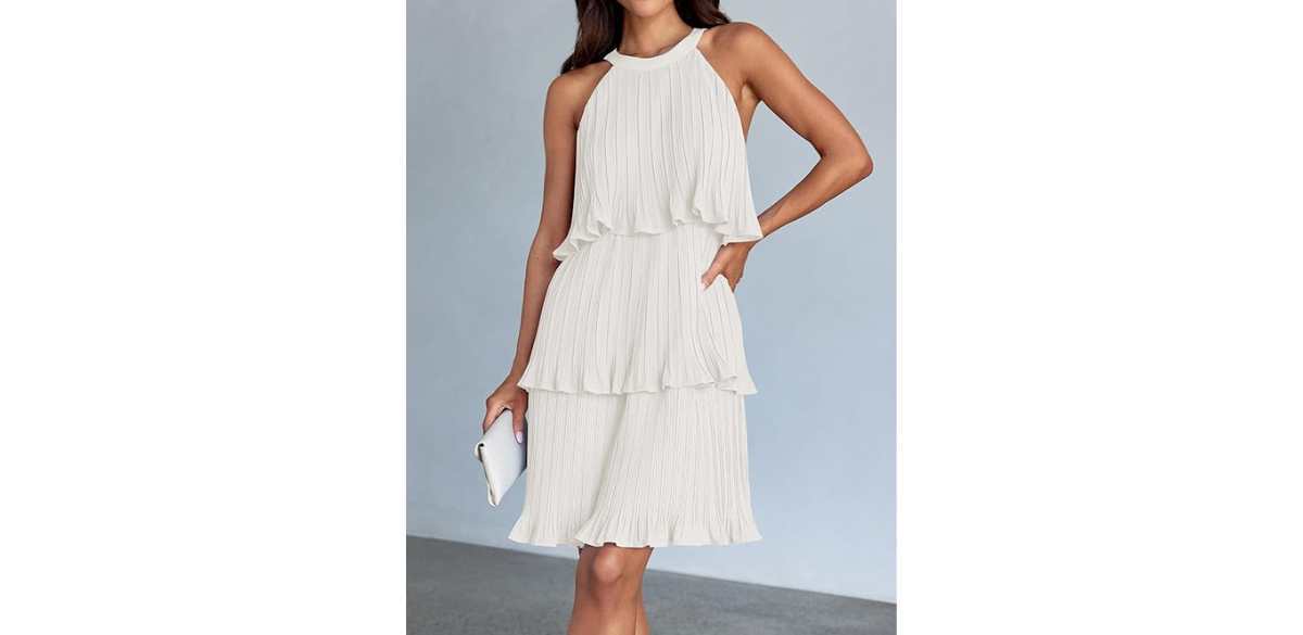 ZESICA Women's 2025 Summer Halter Dresses