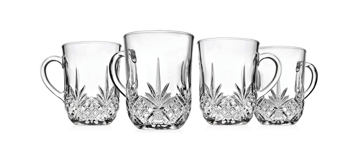 Godinger Glass Coffee Mug Set