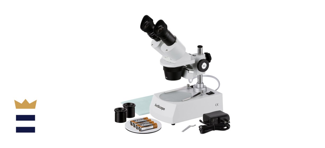 AmScope Forward-Mounted Binocular Stereo Microscope