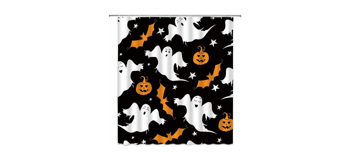 Best  Xzman Spooky Halloween Shower Curtain  Best  Xzman Spooky Halloween Shower Curtain