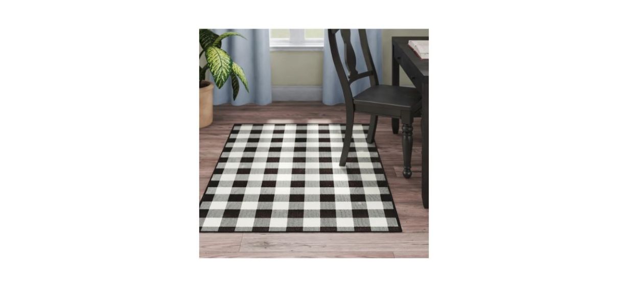Best Foundstone Caya Black Ivory Indoor Outdoor Rug