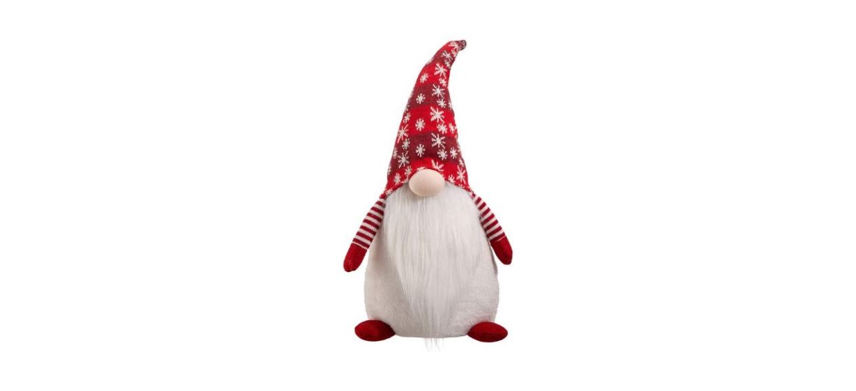 Best Glitzhome 24-Inch Fabric Christmas Gnome Standing Decor