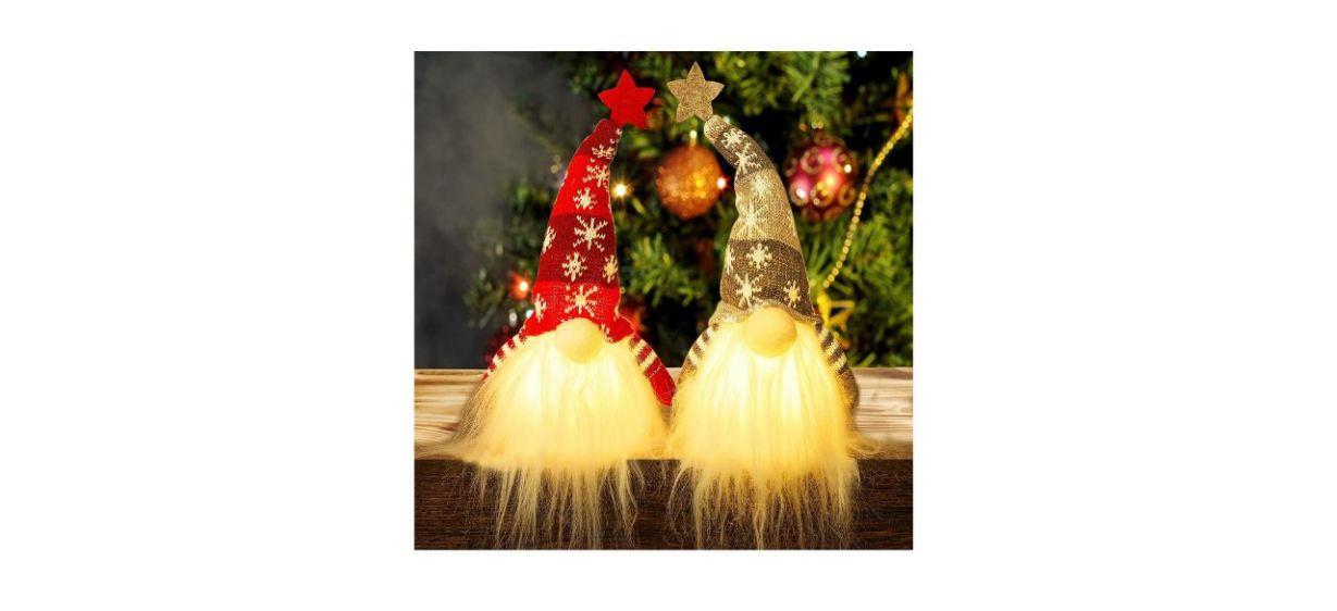 Best Juegoal Lighted Christmas Gnome Santas