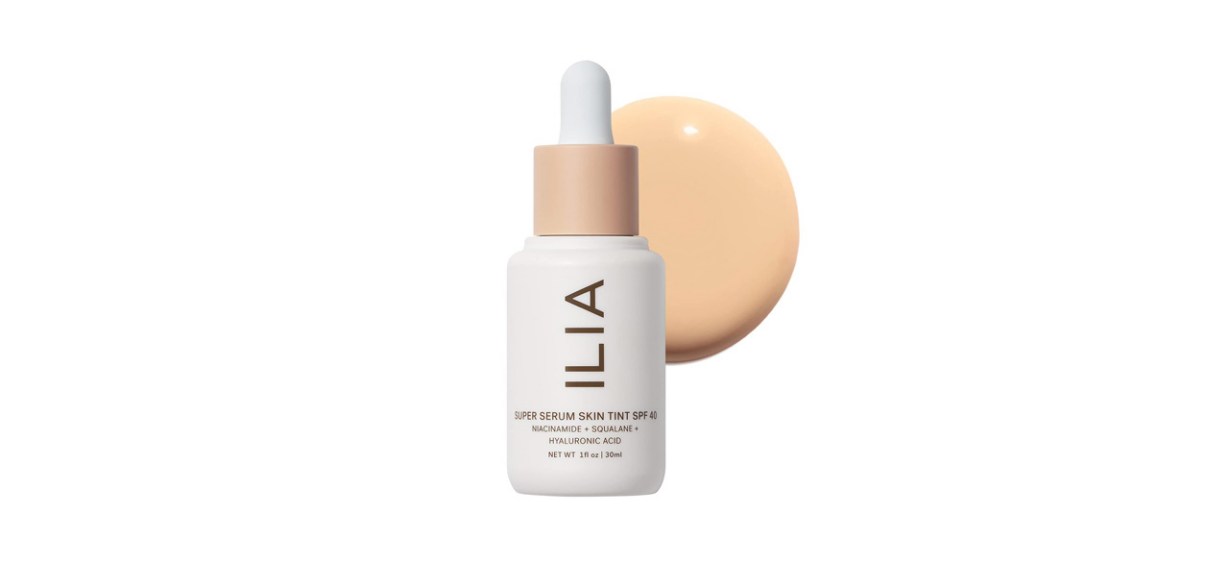 Ilia Super Serum Skin Tint SPF 40 Foundation on white background