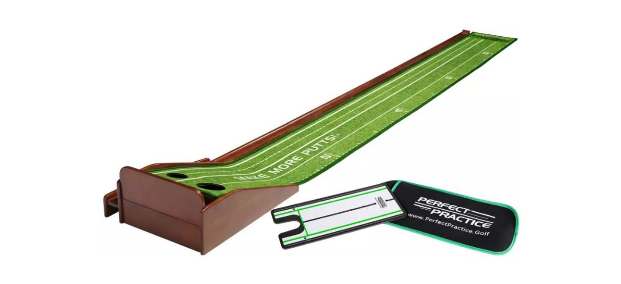 Best Perfect Practice Putting Mat and Mirror Bundle