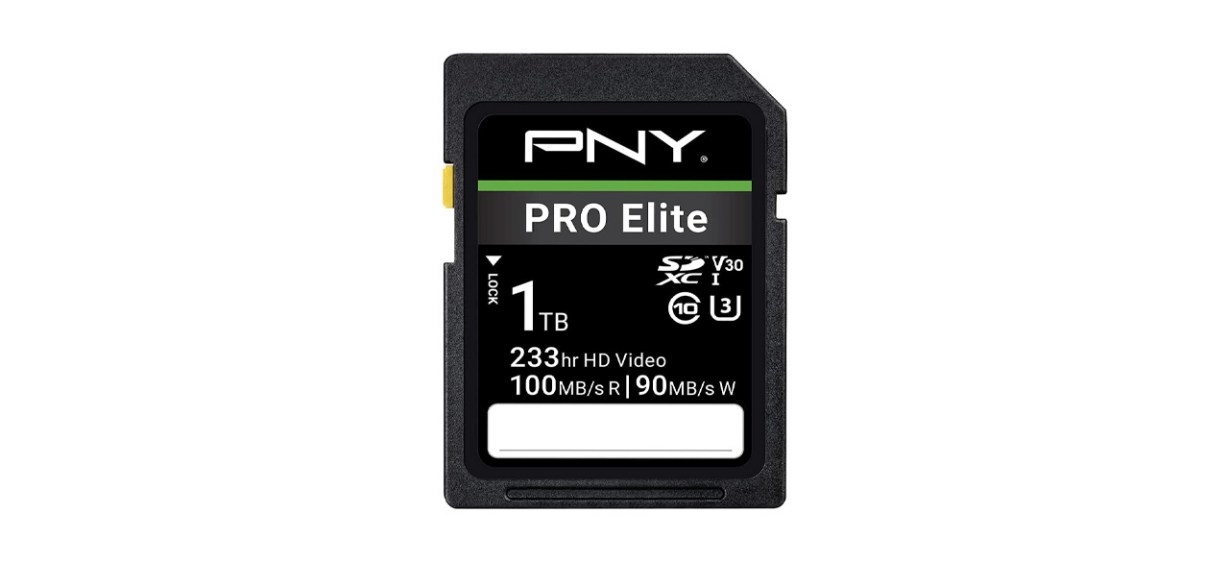 PNY Pro Elite Class 10 U3 V30 SDXC Memory Car