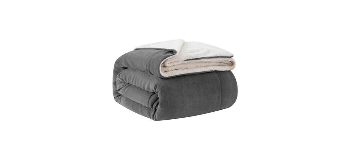 Best Shilucheng Sherpa Fleece Throw Blanket