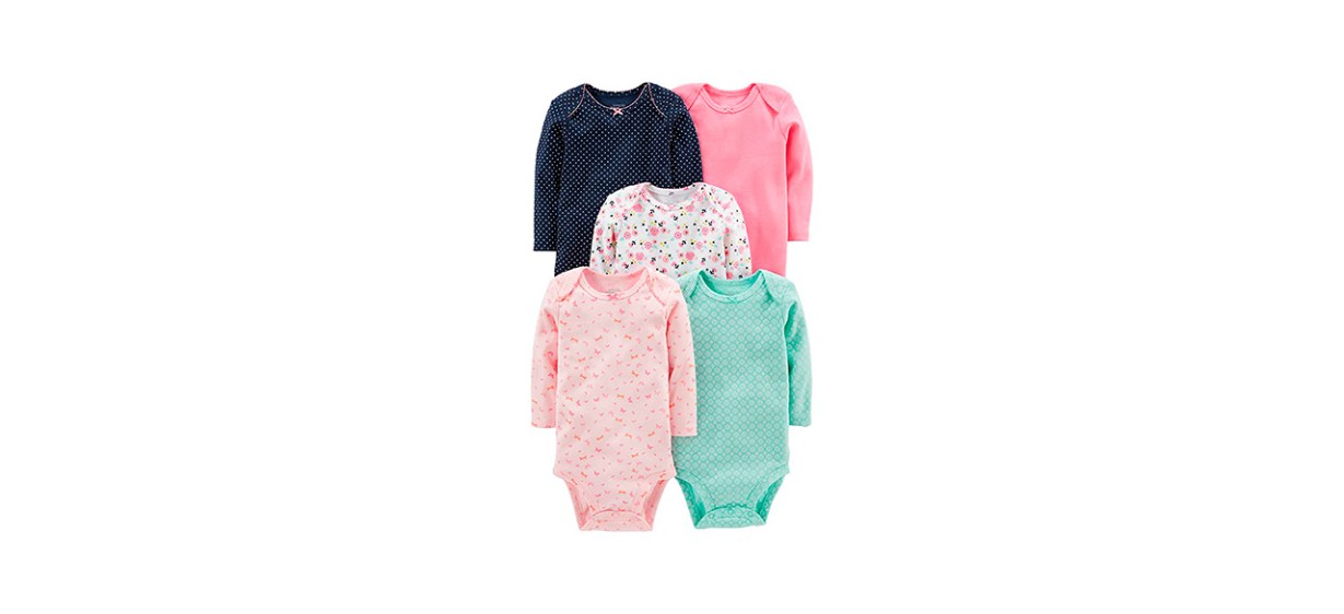 Best Simple Joys by Carter's Baby Girls Long-Sleeve Bodysuit Set Best Simple Joys by Carter's Baby Girls Long-Sleeve Bodysuit Set