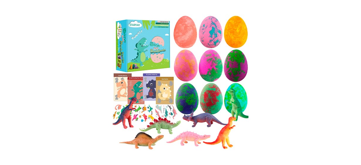 Best STARYAR Organic Dinosaur Bath Bombs Gift Set