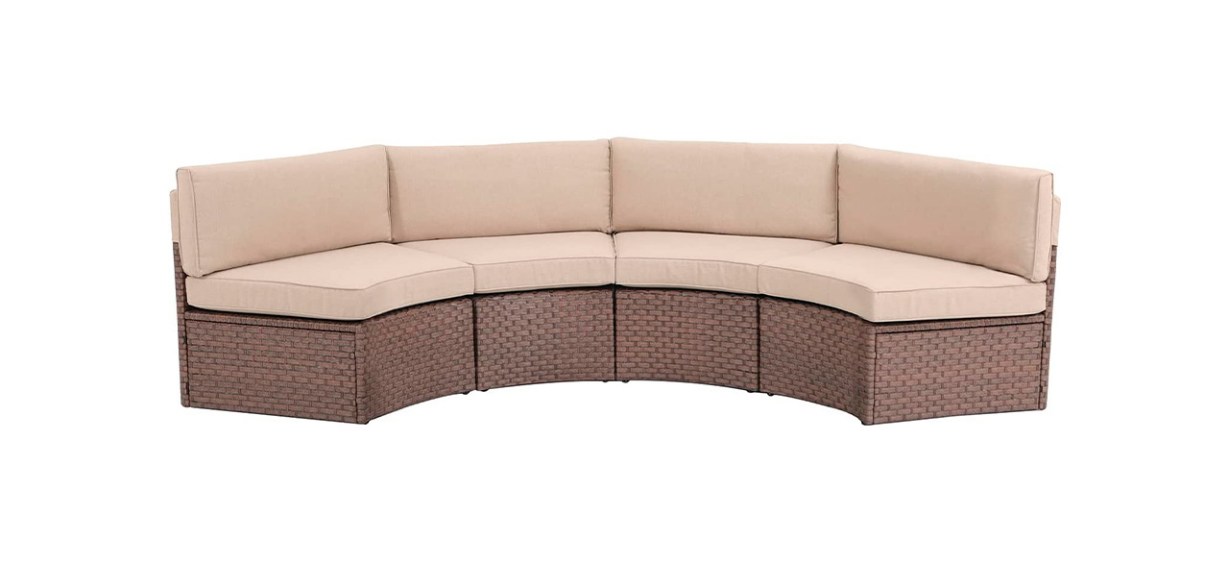 Best Sunsitt Outdoor 4 Piece Patio Sectional Furniture set