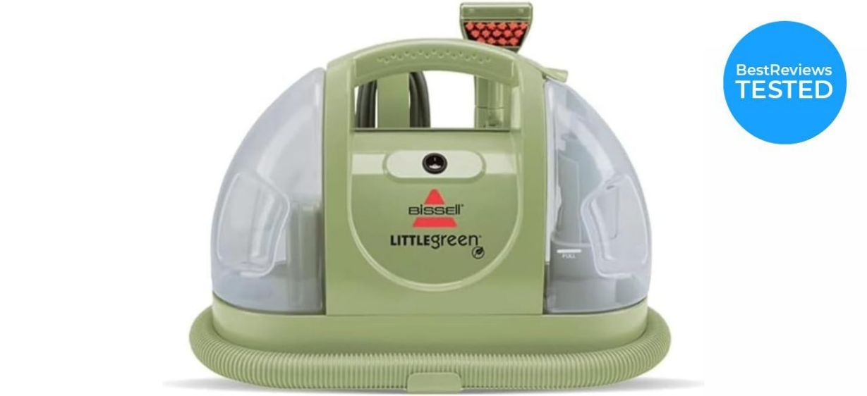 Bissell Little Green Multipurpose Portable Carpet and Upholstery Cleaner on white background Bissell Little Green Multipurpose Portable Carpet and Upholstery Cleaner on white background