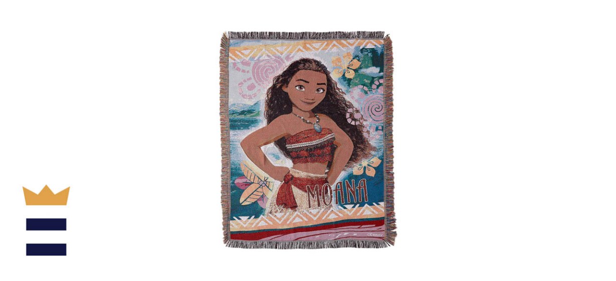 Disney's Moana, &quot;Island Girl&quot; Woven Tapestry Throw Blanket