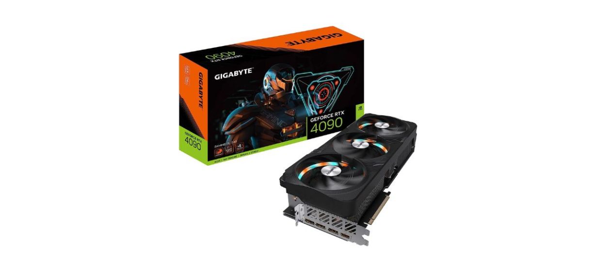  GIGABYTE GeForce RTX 4090 Gaming OC 24G Graphics Card on white background