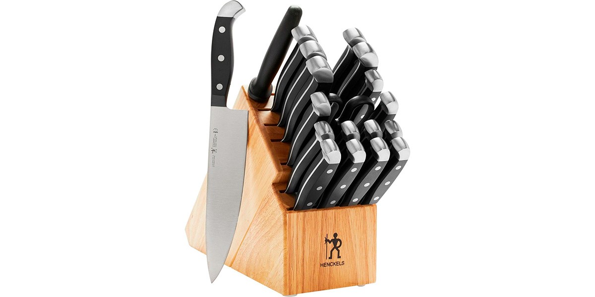 Henckels Statement 20-Piece Knife Block Set on white background