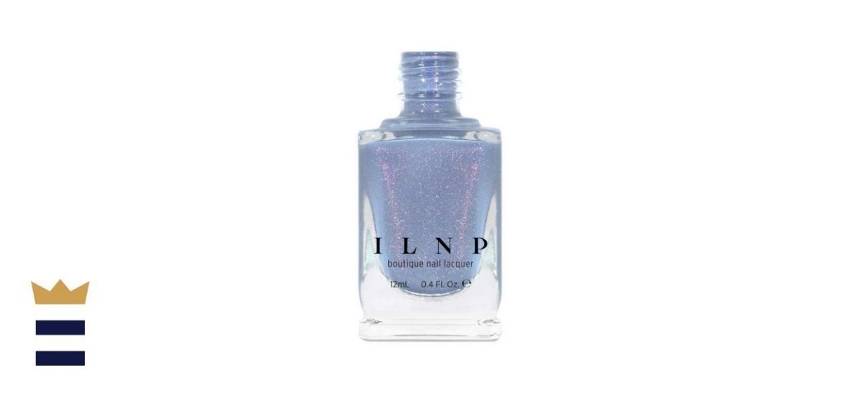 ILNP Cosmetics Dusk to Dawn Dusky Blue Holographic Nail Polish