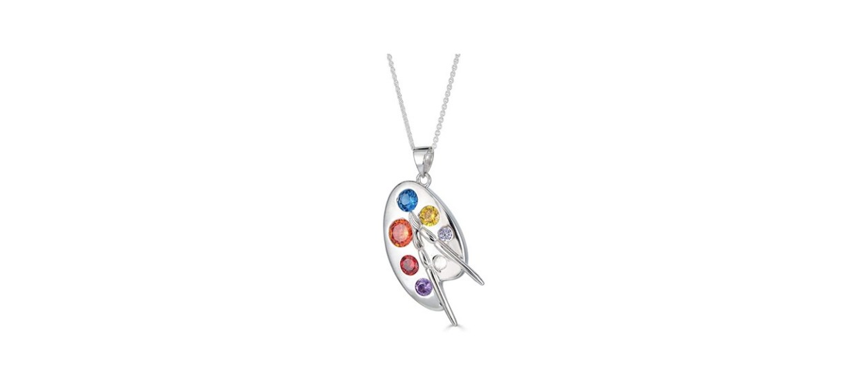 Painters Palette Pendant Necklace