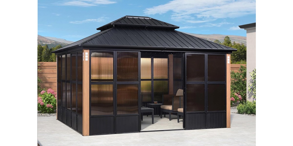 Purple Leaf Backyard Sunroom