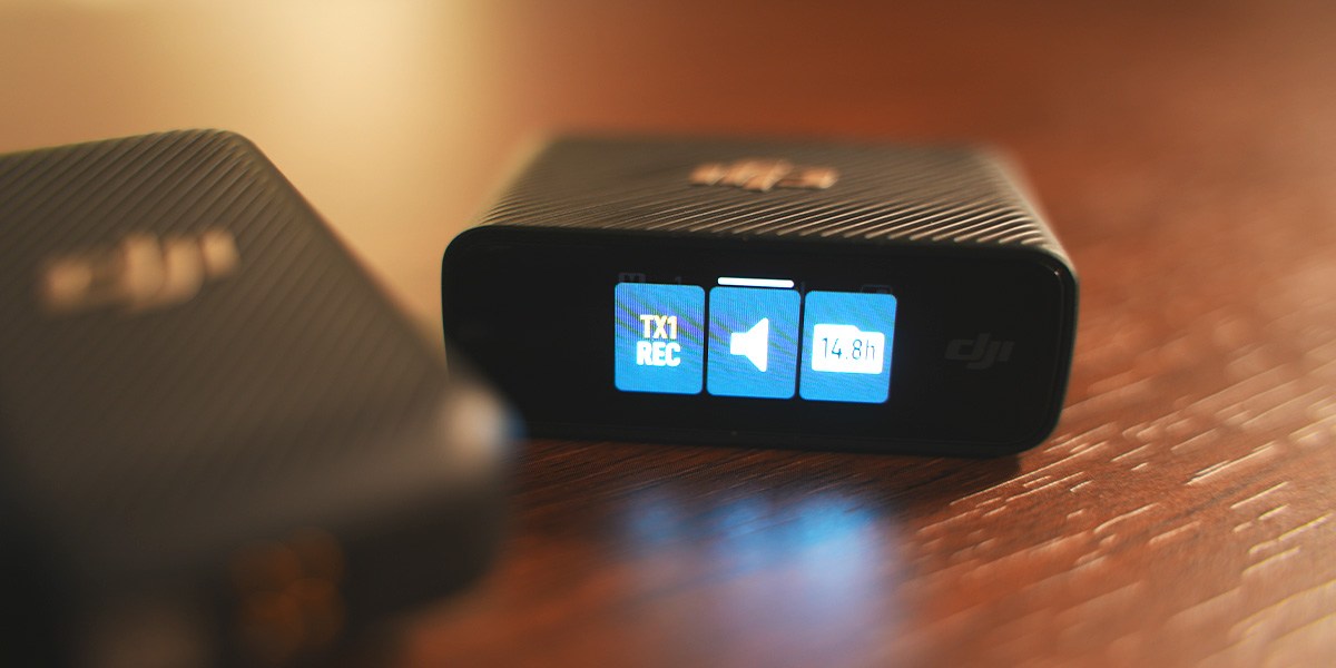 DJI Mic on table DJI Mic on table
