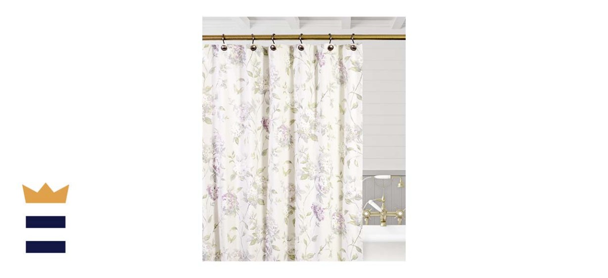 Simple Comfort Abigail Traditional Hydrangea Floral-Print Shower Curtain