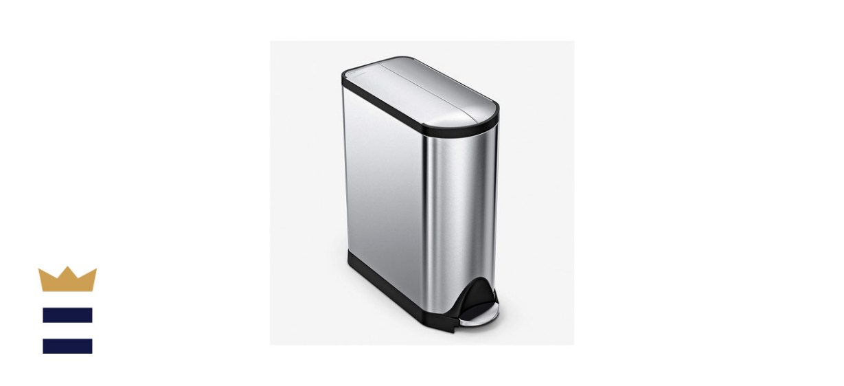 simplehuman 45-Liter Butterfly Lid Kitchen Step Trash Can