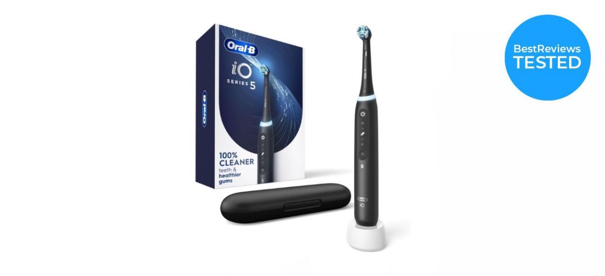 Oral-B iO Series 5 Electric Toothbrush on white background Oral-B iO Series 5 Electric Toothbrush on white background