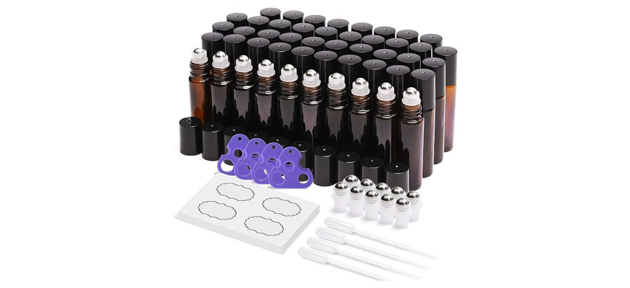 ULG 48-Pack Essential Oil Roller Bottles