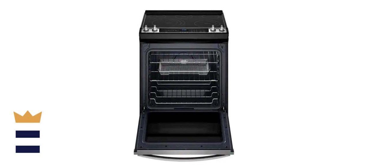 Whirlpool WEE745H0LZ 6.4-Cubic-Foot Single Oven Electric Range with Air Fry Oven in Stainless Steel 