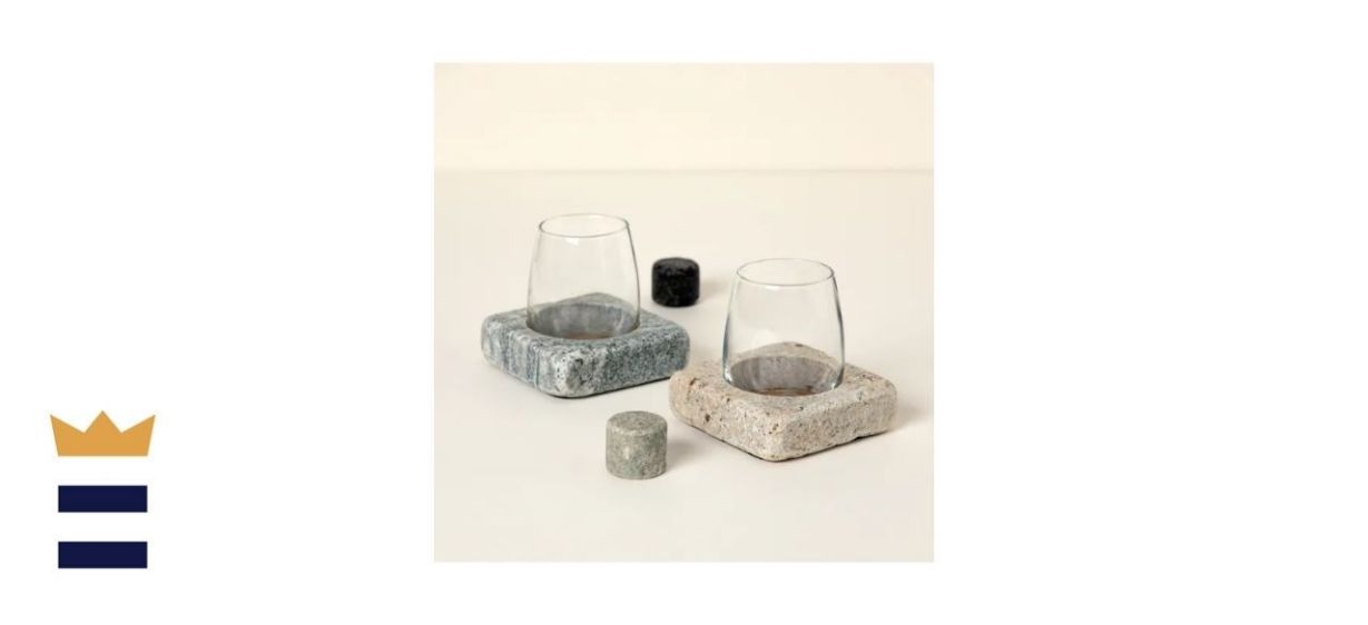 Wine Chilling Coaster with Glasses