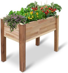 Jumbl Raised Cedar Garden Bed