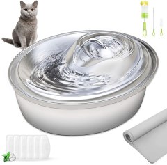 ORSDA Stainless Steel Cat Water Fountain