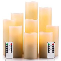 Enpornk Flameless Candles, Set of 9