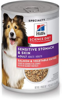 Hill’s Science Diet Adult Sensitive Stomach and Skin Wet Dog Food