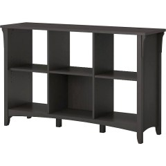 Bush Furniture 6-Cube Bookshelf, Black