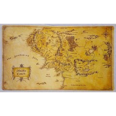 Wdaxin Lord of the Rings Middle-Earth Map TCG Playmat