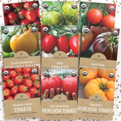 Sweet Yards Organic Heirloom Tomato Seeds Variety Pack