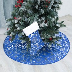 LOZACHE Blue Christmas Tree Skirt