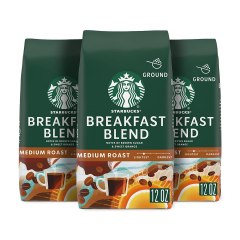 Starbucks Medium Roast Breakfast Blend Ground Coffee