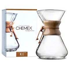 Chemex 10-Cup Classic Series Pour-Over Glass Coffeemaker