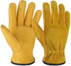 OZERO Leather Work Gloves