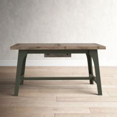 Birch Lane Rillie Extendable Pine Solid Wood Dining Table