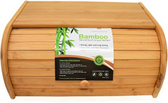 RoyalHouse Bamboo Roll Top Bread Box