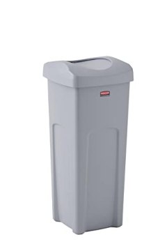 Rubbermaid Commercial Untouchable Trash Can with Swing Lid