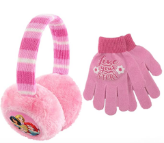 Disney Toddler Winter Earmuffs and Kids Gloves