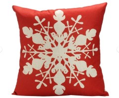 Singes Snowflake Throw Pillow Cover