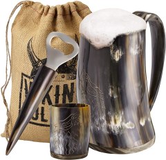 Viking Culture Vintage Stein with Handle