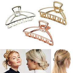 VinBee 3-Pack Metal Hair Claw Clips