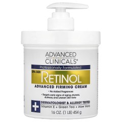 Advanced Clinicals Retinol Advanced Firming Cream 16 Ounce