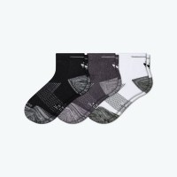 Bombas Men's Running Quarter Sock 3-pack
