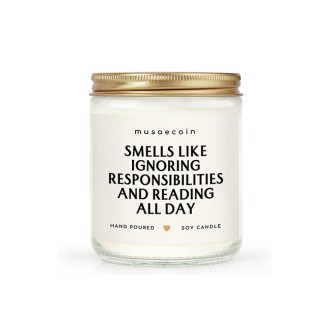 musaecoin Handmade Lavender Candle for Readers